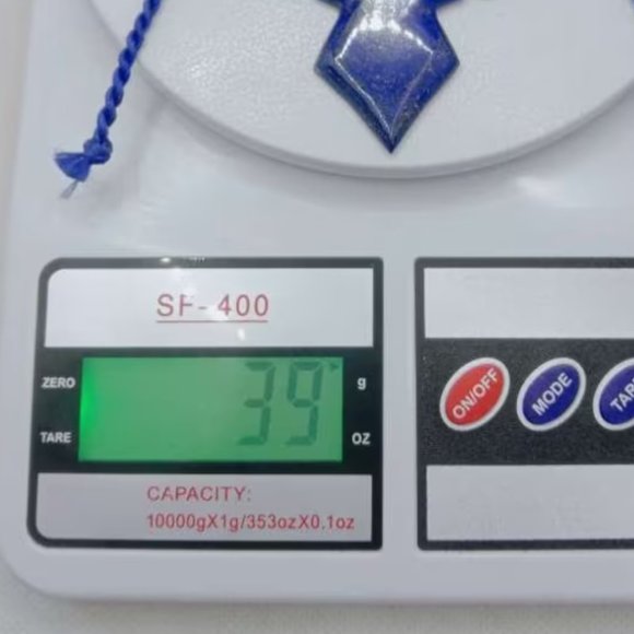 Lapis Lazuli Choker: Vintage Tribal Jewelry with Stones - Picture 7 of 9